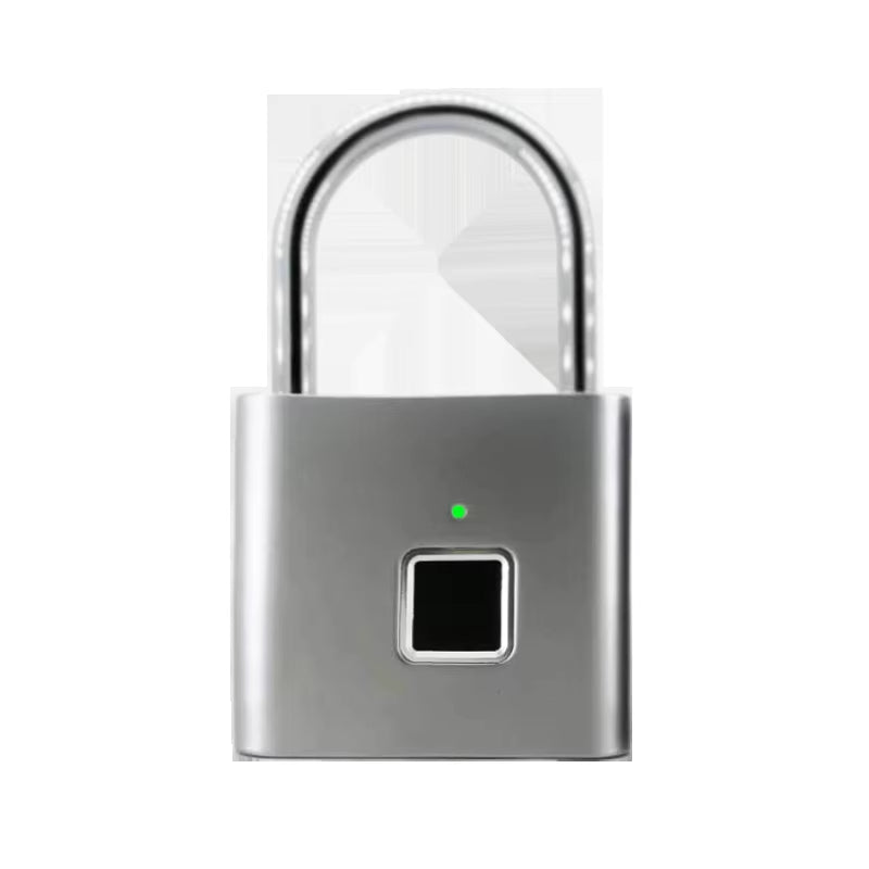 P2 Smart Fingerprint Padlock Waterproof Zinc Alloy Biometric Padlocks with Buit-In Rechargeable Battery