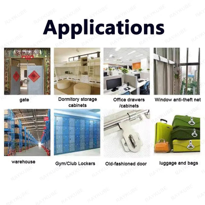 P2 Smart Fingerprint Padlock Waterproof Zinc Alloy Biometric Padlocks with Buit-In Rechargeable Battery