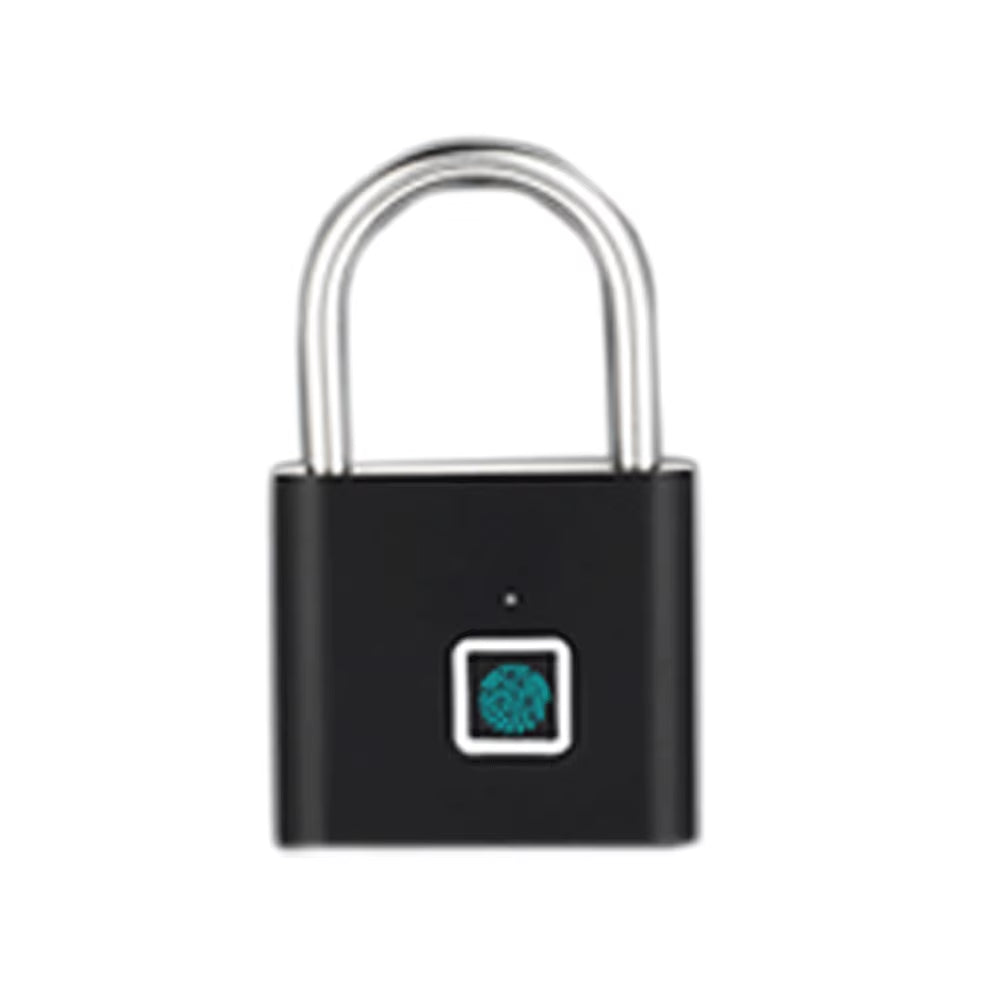 P2 Smart Fingerprint Padlock Waterproof Zinc Alloy Biometric Padlocks with Buit-In Rechargeable Battery